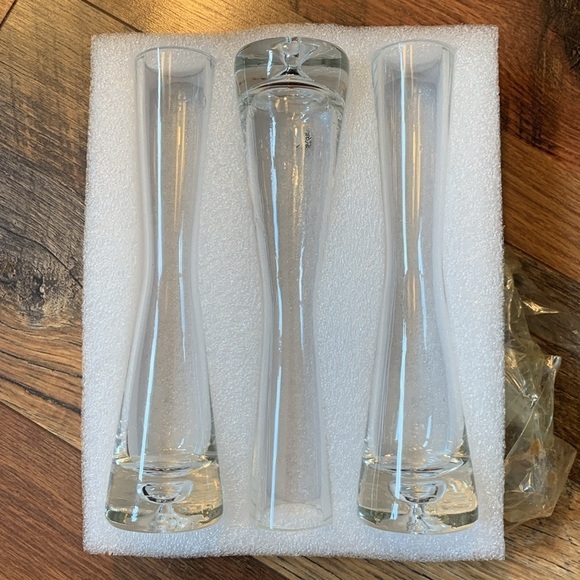 Glass Bud Vases for Centerpieces Set of 3 new 1.5 lb - Picture 2 of 5